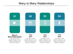 Many to many relationships ppt powerpoint presentation infographics introduction cpb