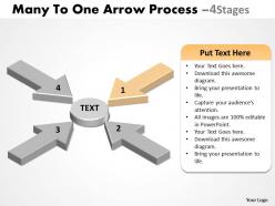 Many to one arrow process 4 stages 3