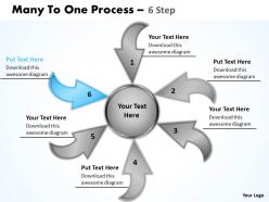 Many to one process 6 step 4