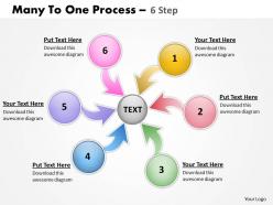 Many to one process 6 step 5