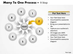Many to one process 9 step 1