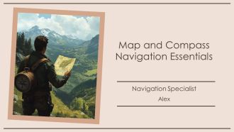 Map And Compass Navigation Essentials PPT Mockup AT