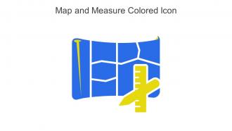 Map And Measure Colored Icon In Powerpoint Pptx Png And Editable Eps Format