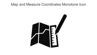 Map And Measure Coordinates Monotone Icon In Powerpoint Pptx Png And Editable Eps Format