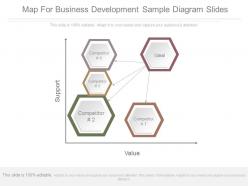 Map for business development sample diagram slides