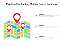 Map icon highlighting multiple tourist locations