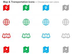 Map location global travel destination indication ppt icons graphics