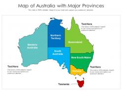Map of australia with major provinces