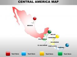 Map of central america countries 1314
