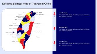 Map Of China And Taiwan Powerpoint Ppt Template Bundles