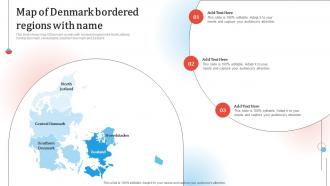 Map Of Denmark Bordered Regions With Name