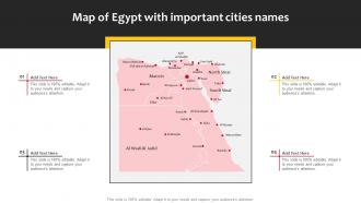 Map Of Egypt With Important Cities Names