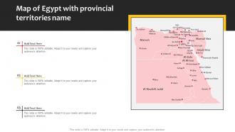 Map Of Egypt With Provincial Territories Name