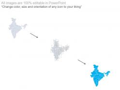 Map of india with gender ratio analysis powerpoint slides