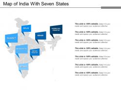 Map Of India With Seven States