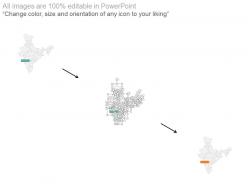 Map of india with specific location powerpoint slides