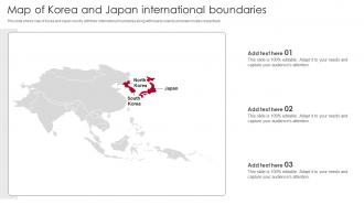 Map Of Korea And Japan International Boundaries