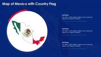 Map Of Mexico With Country Flag