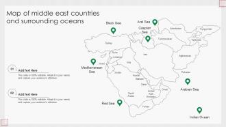 Map Of Middle East Countries And Surrounding Oceans