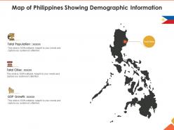 Map of philippines showing demographic information