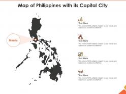 Map of philippines with its capital city