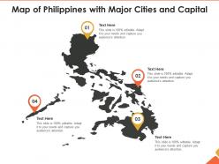 Map of philippines with major cities and capital
