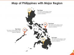 Map of philippines with major region