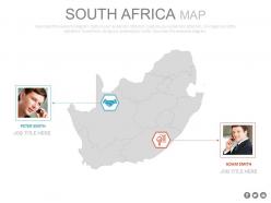 Map of south africa with business professionals powerpoint slides