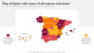 Map Of Spain With Name Of All Regions And States