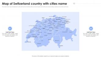 Map Of Switzerland Country With Cities Name