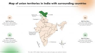 Map Of Union Territories In India With Surrounding Countries
