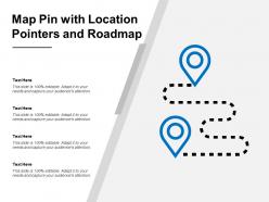 Map Pin With Location Pointers And Roadmap