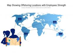 Map showing offshoring locations with employees strength