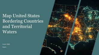 Map United States Bordering Countries And Territorial Waters PPT Summary AT