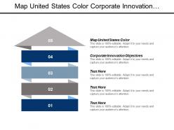 Map united states color corporate innovation objectives product management cpb