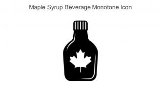 Maple Syrup Beverage Monotone Icon In Powerpoint Pptx Png And Editable Eps Format