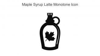 Maple Syrup Latte Monotone Icon In Powerpoint Pptx Png And Editable Eps Format