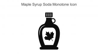 Maple Syrup Soda Monotone Icon In Powerpoint Pptx Png And Editable Eps Format