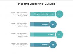 Mapping leadership cultures ppt powerpoint presentation inspiration infographics cpb