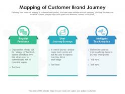 Mapping of customer brand journey