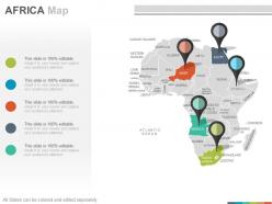 Maps of the african africa continent countries in powerpoint