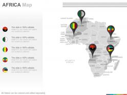 Maps of the african africa continent countries in powerpoint