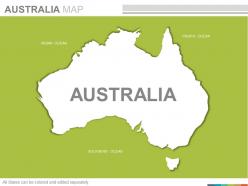 Maps of the australian australia continent countries in powerpoint