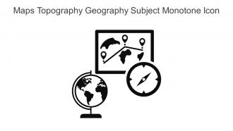 Maps Topography Geography Subject Monotone Icon In Powerpoint Pptx Png And Editable Eps Format
