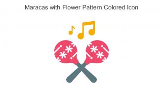 Maracas With Flower Pattern Colored Icon In Powerpoint Pptx Png And Editable Eps Format