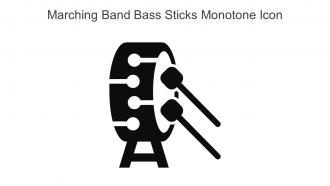 Marching Band Bass Sticks Monotone Icon In Powerpoint Pptx Png And Editable Eps Format