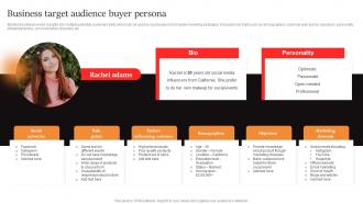 Marcom Strategies To Increase Business Target Audience Buyer Persona