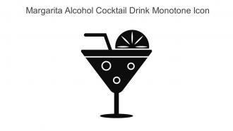 Margarita Alcohol Cocktail Drink Monotone Icon In Powerpoint Pptx Png And Editable Eps Format