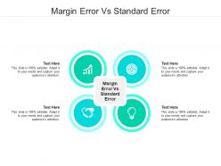 Margin error vs standard error ppt powerpoint presentation slides brochure cpb