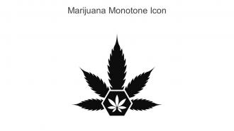 Marijuana Monotone Icon In Powerpoint Pptx Png And Editable Eps Format